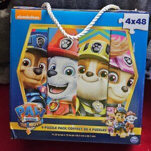 Nickelodeon Paw Patrol the Movie Four Puzzles 48 pcs. each - Brand New Sealed!